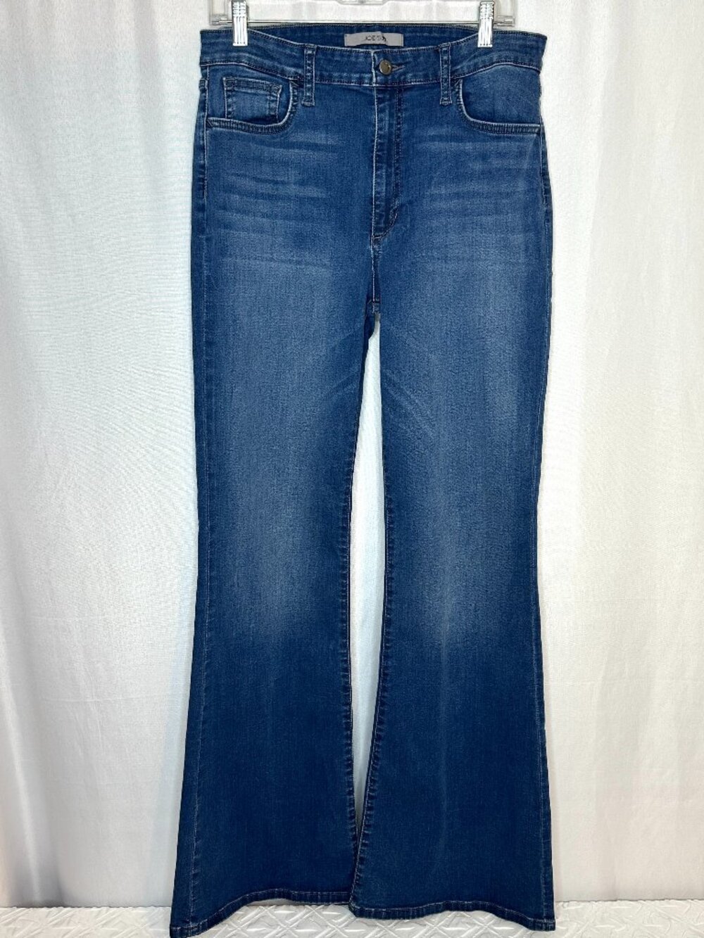Joe’s High Rise Flare Leg Jeans, Size 31 Boho Hippie Artsy Stretch